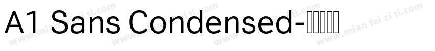 A1 Sans Condensed字体转换
